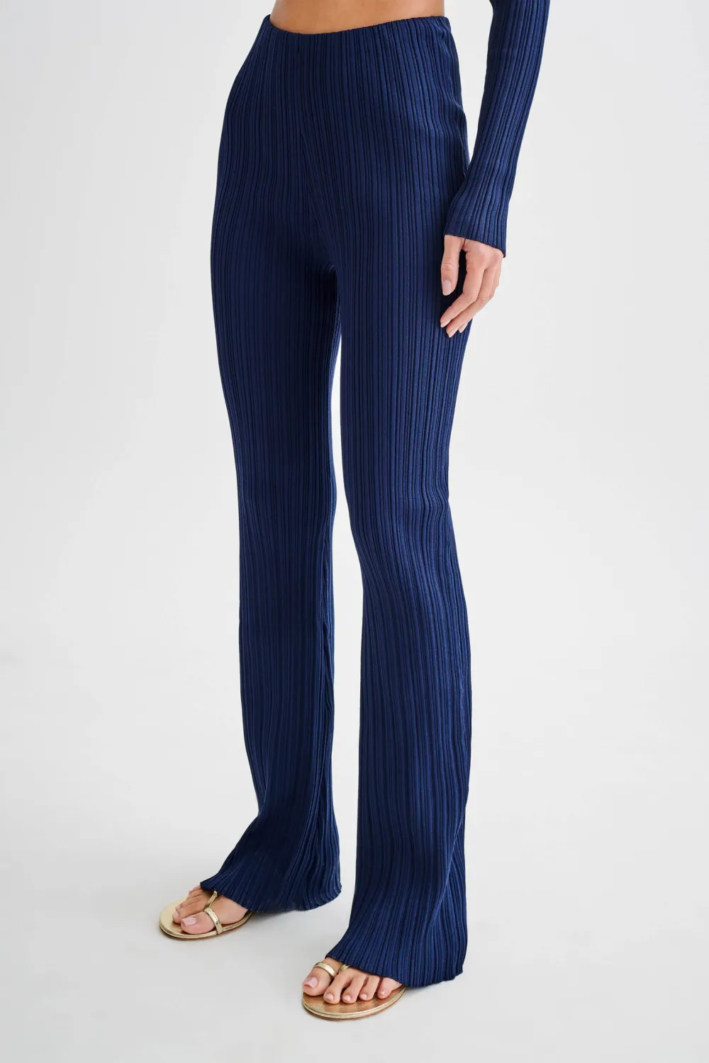 Daily Straight Leg Rib Knit Pant