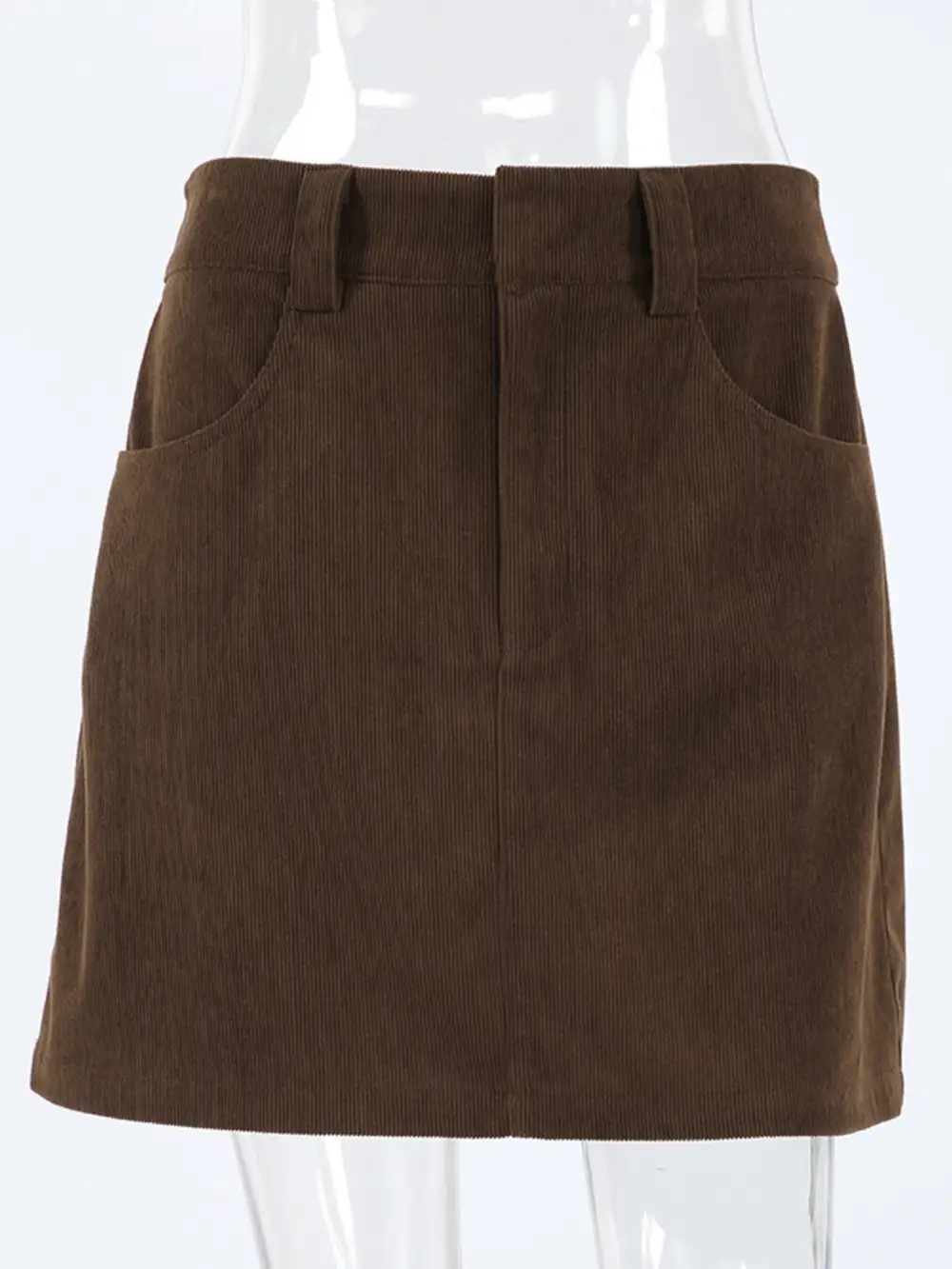 Fine Line Pocket Detail Skirt