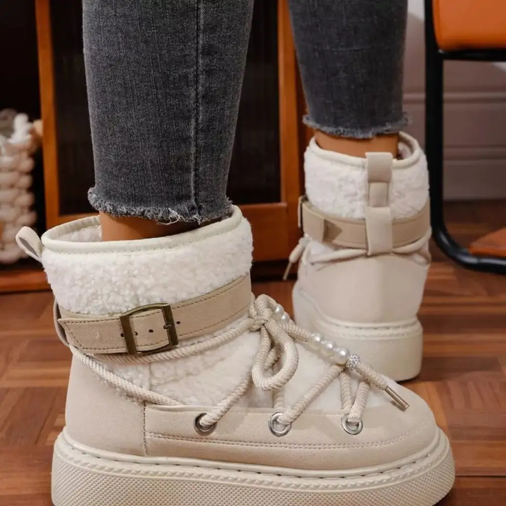 Classic Lace-Up Platform Boots