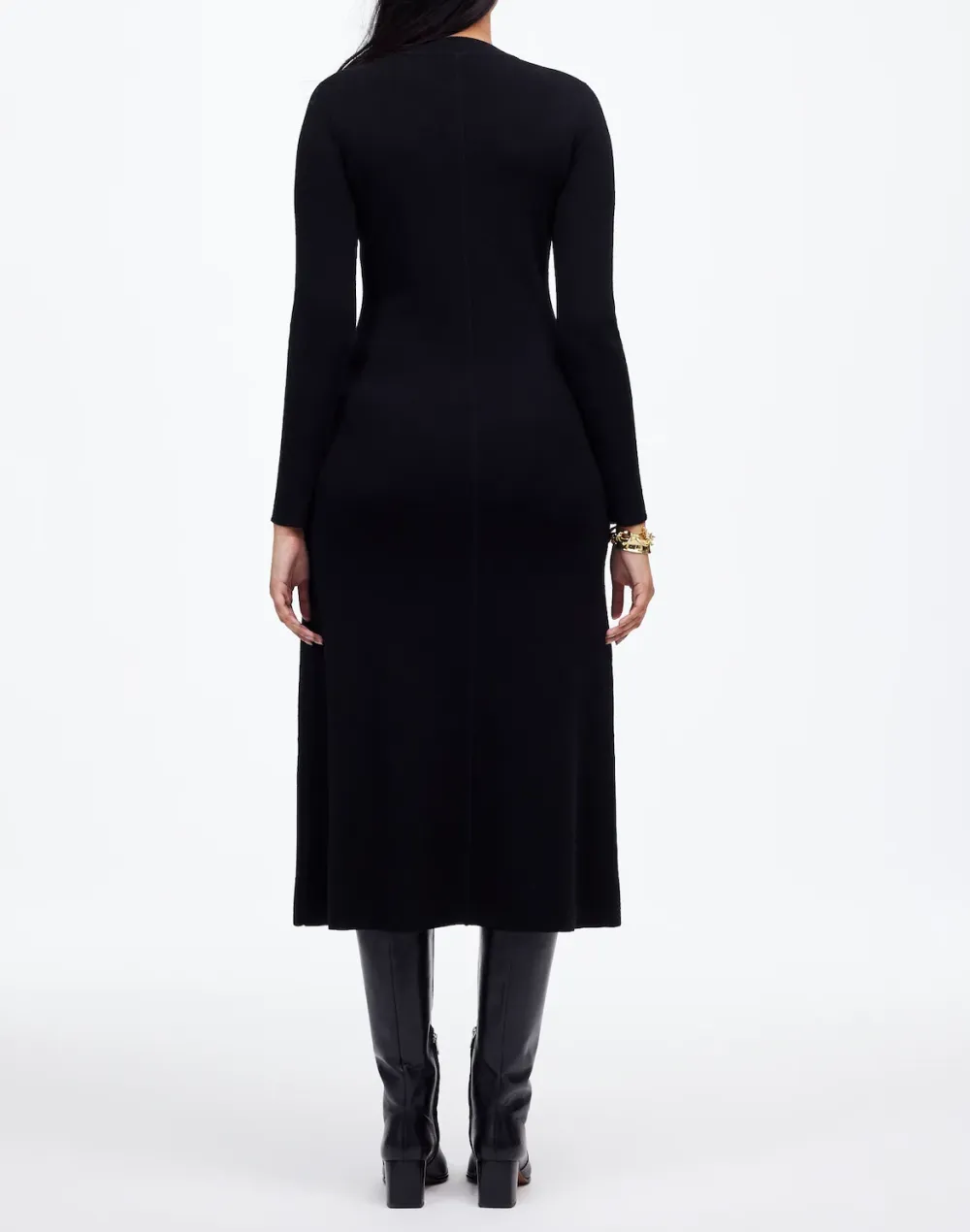 Wool Sweater Midi Dress