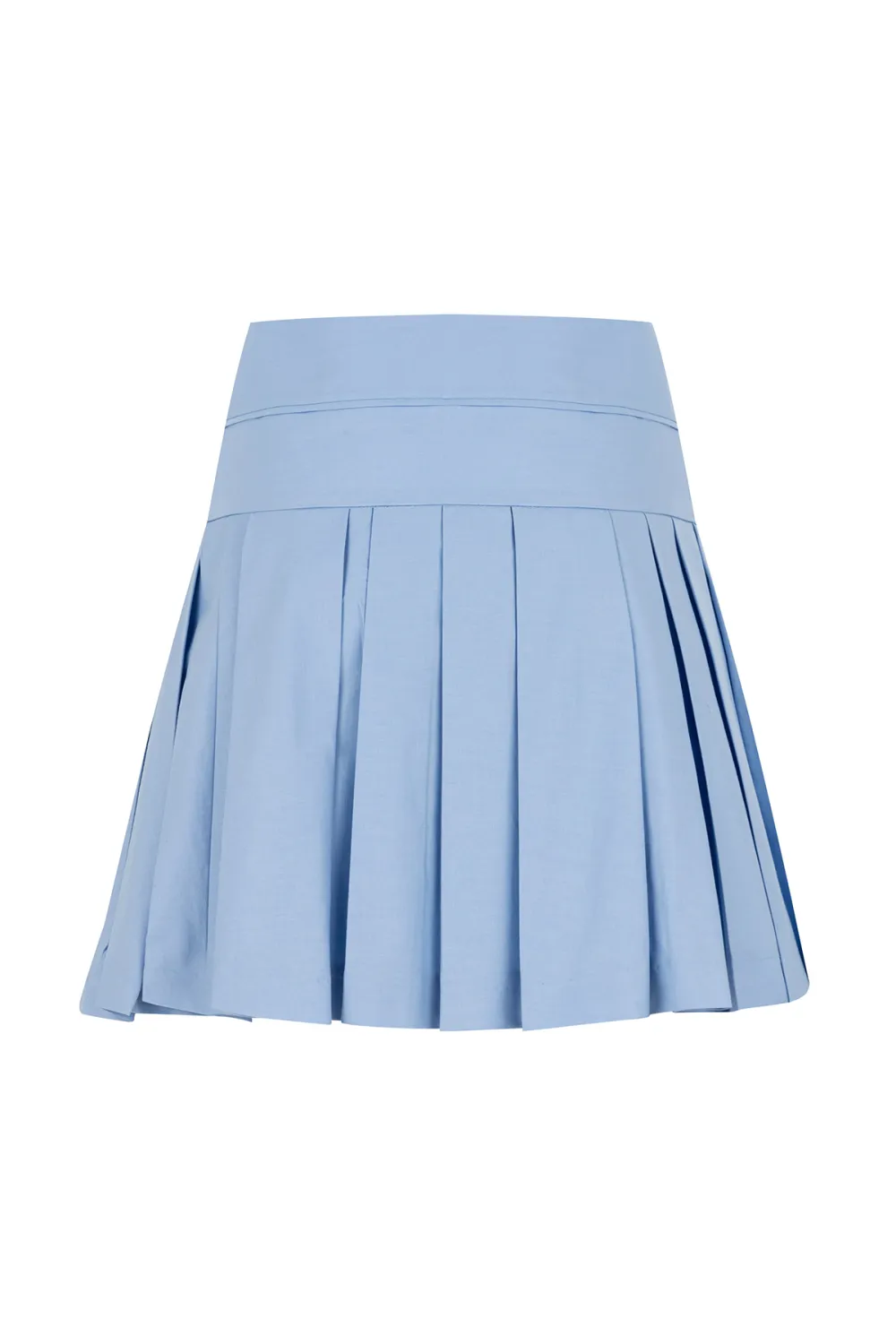 Pleated Skirt-White