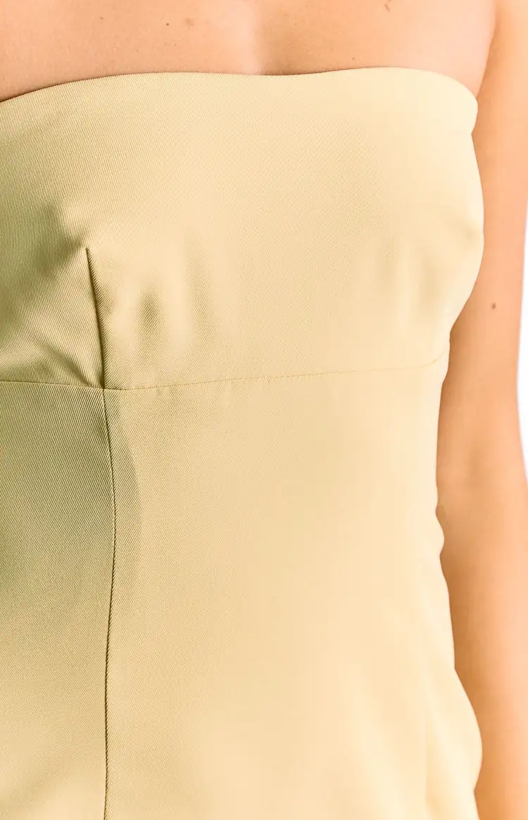Strapless Butter Mini Dress