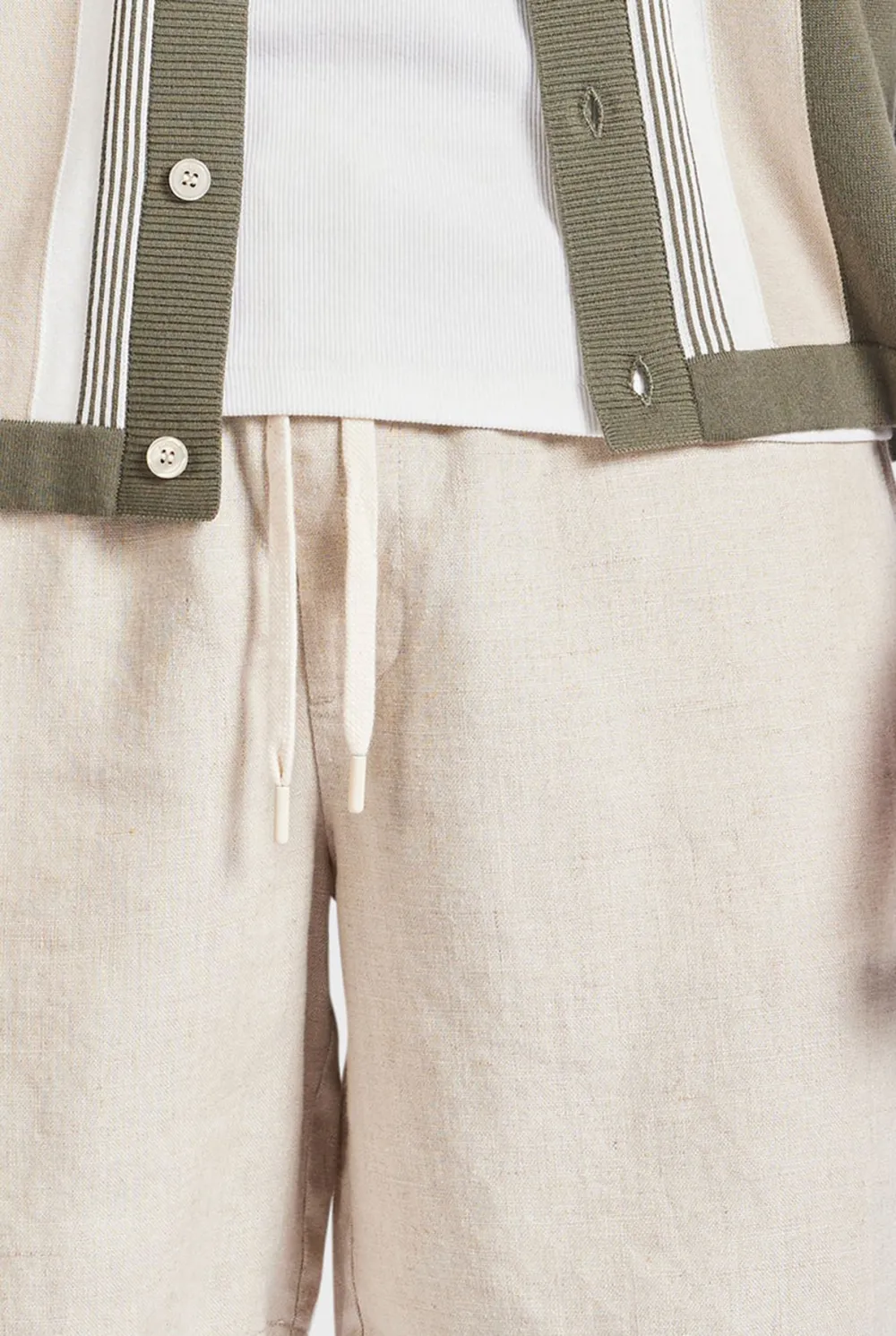 Jeff Linen Short-Oatmeal