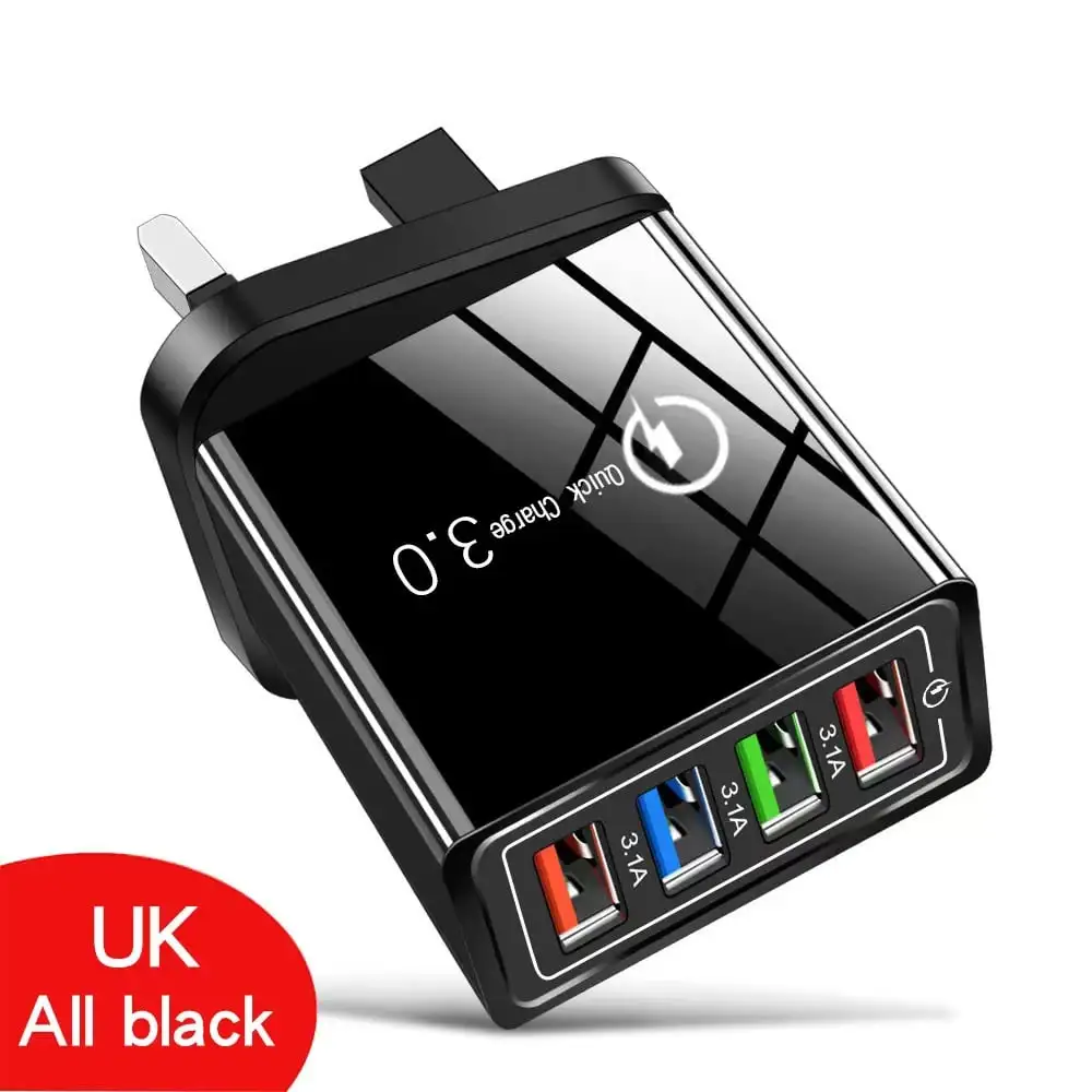The Charger Big Tech Hates |   4-Port Quick Charge 3.0 + AI   Performance Boost