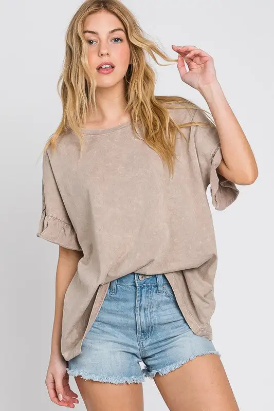 Mandy Mae Mineral Washed Top | URBAN ECHO SHOP