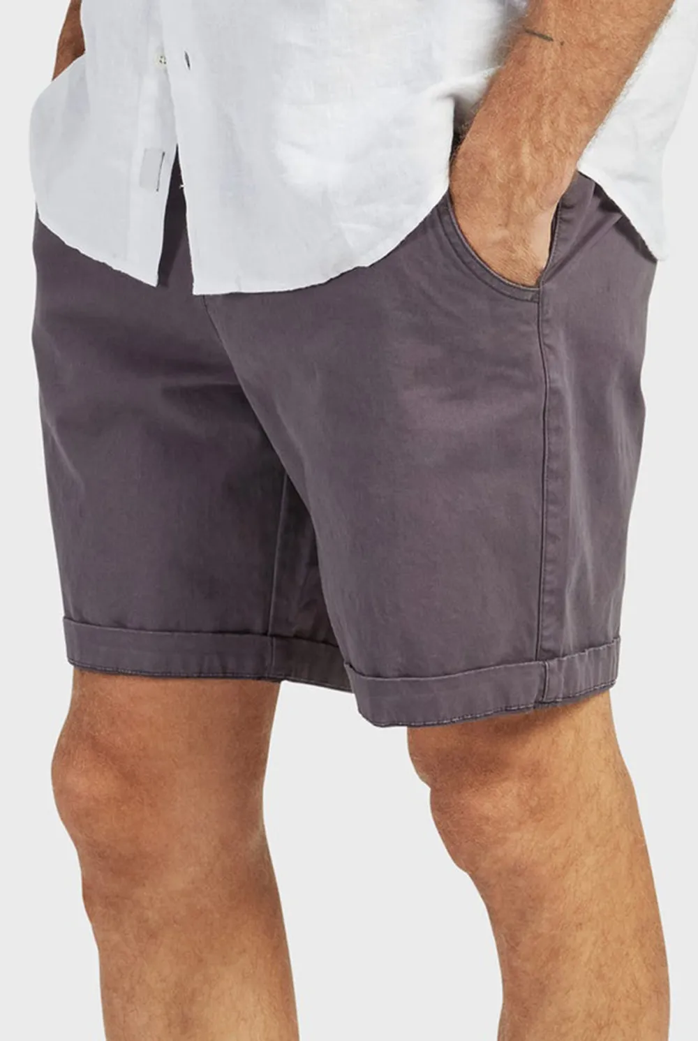 Cooper Chino Short- Charcoal