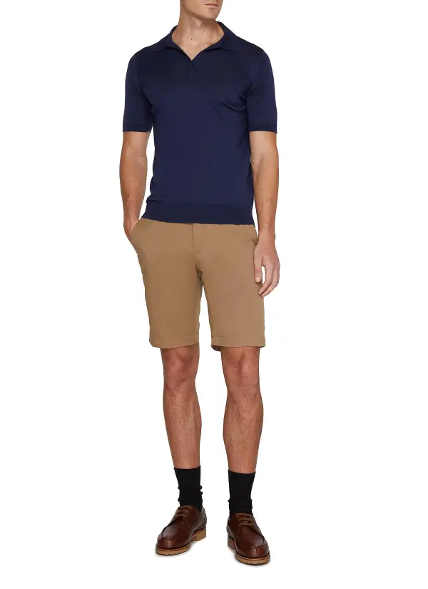 Comfortable And Breathable Skinn Dark Blue Polo Shirt