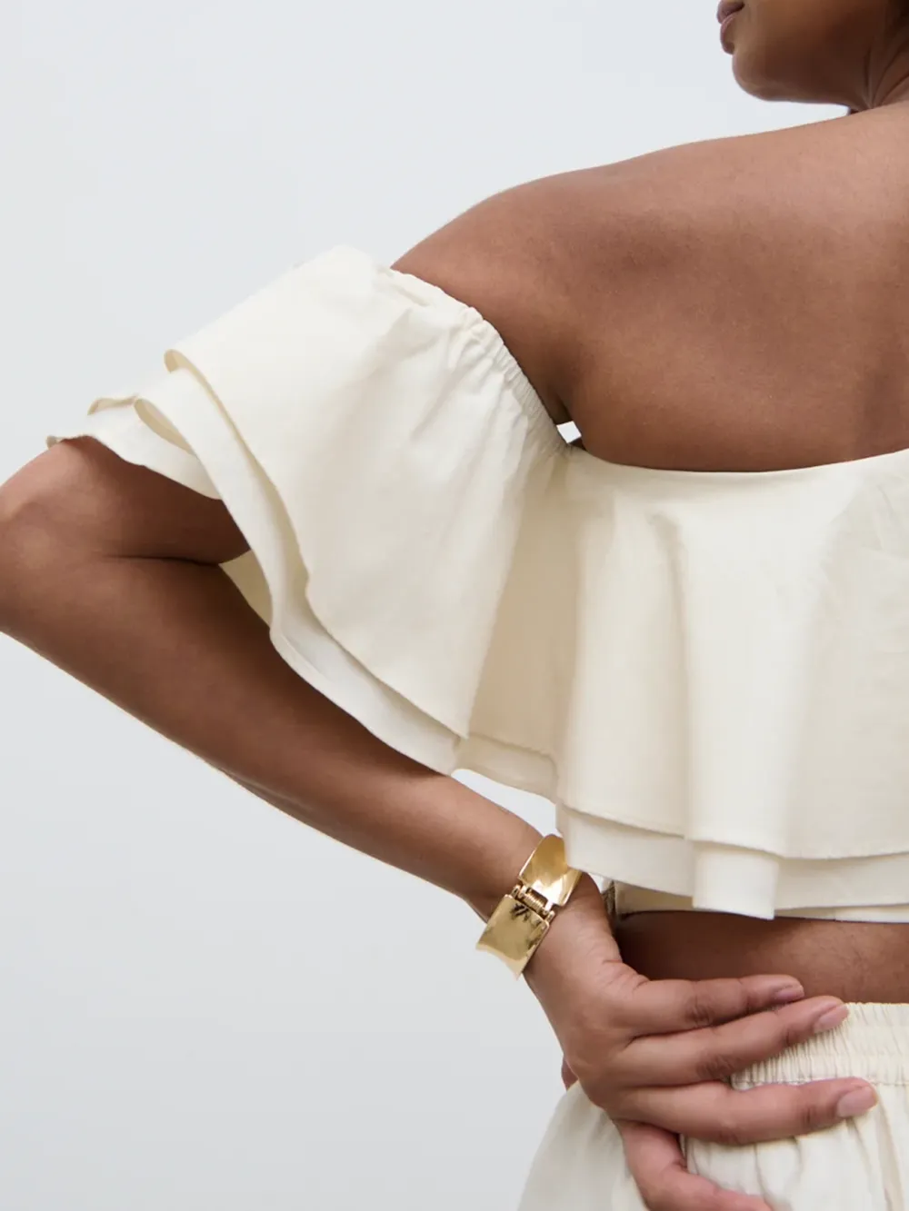 Ruffle Cropped Top