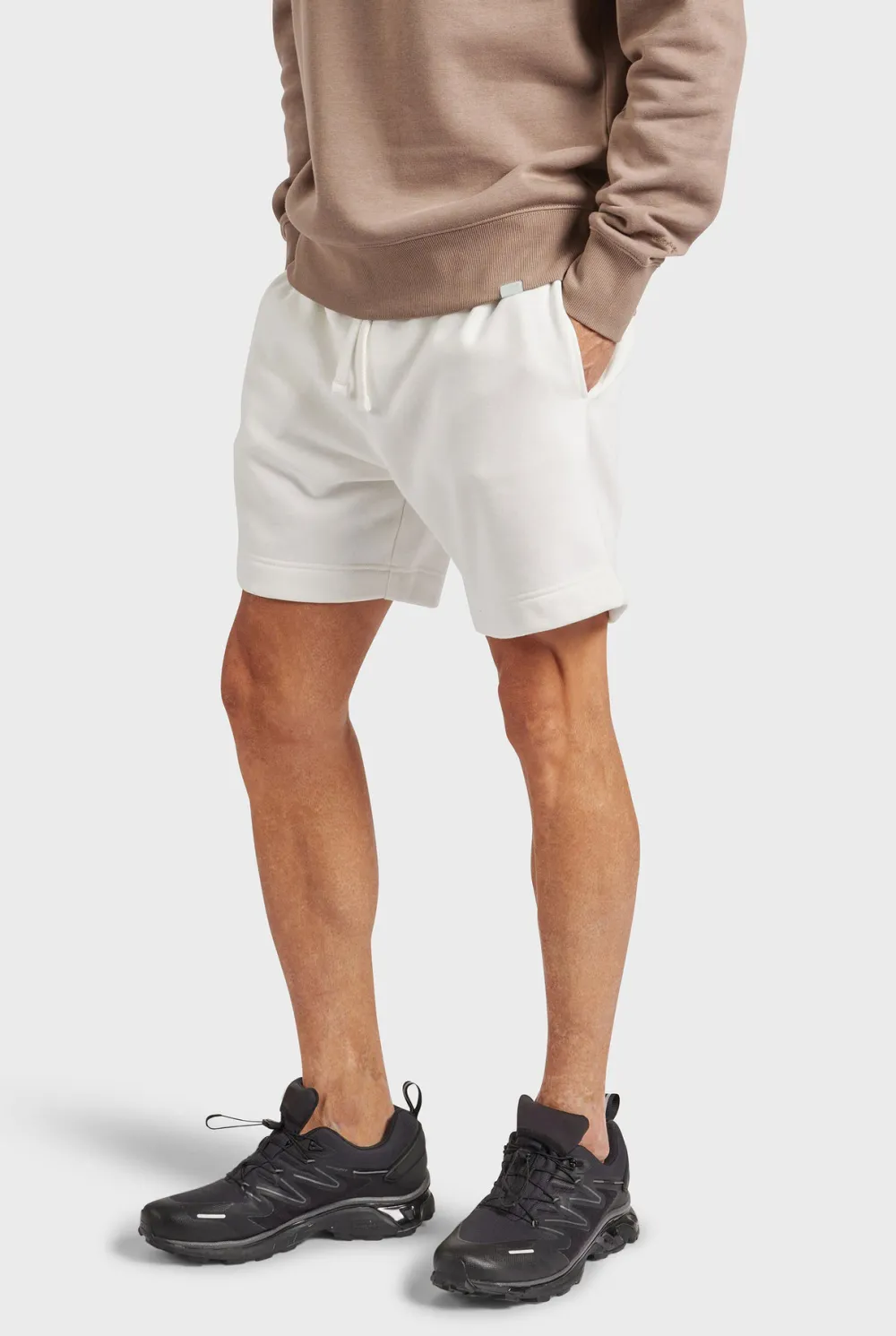 Academy Sweat Short-Oxford heather