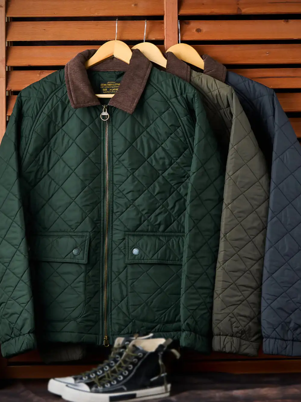 Men'S Corduroy Quilted Field Jacket