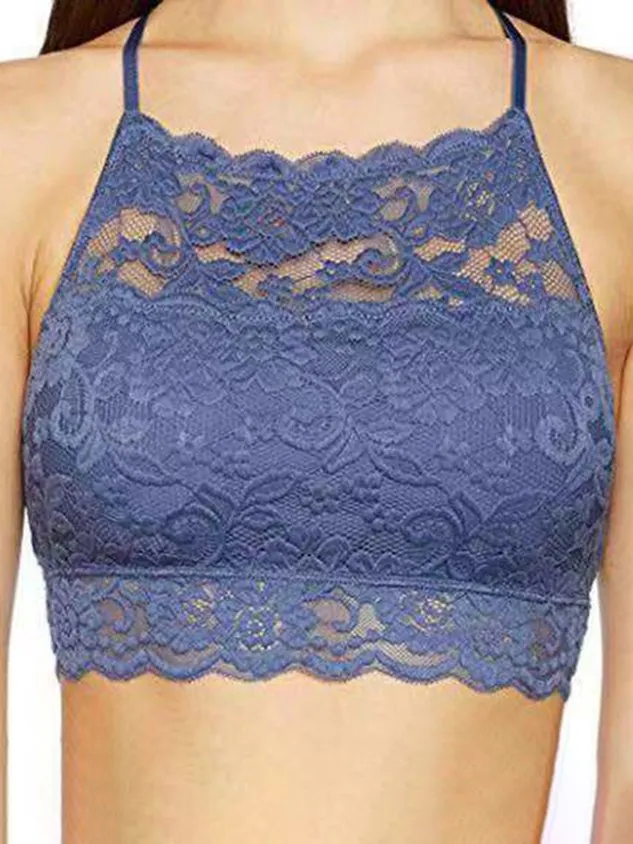 Women's Breathable Sexy Lace Beautiful Back Sling  Bra & Bralette