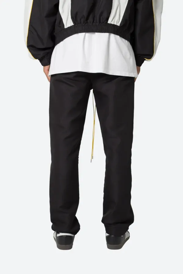 BLACK WITH YELLOW WHITE STRIPE SWEATPANTS