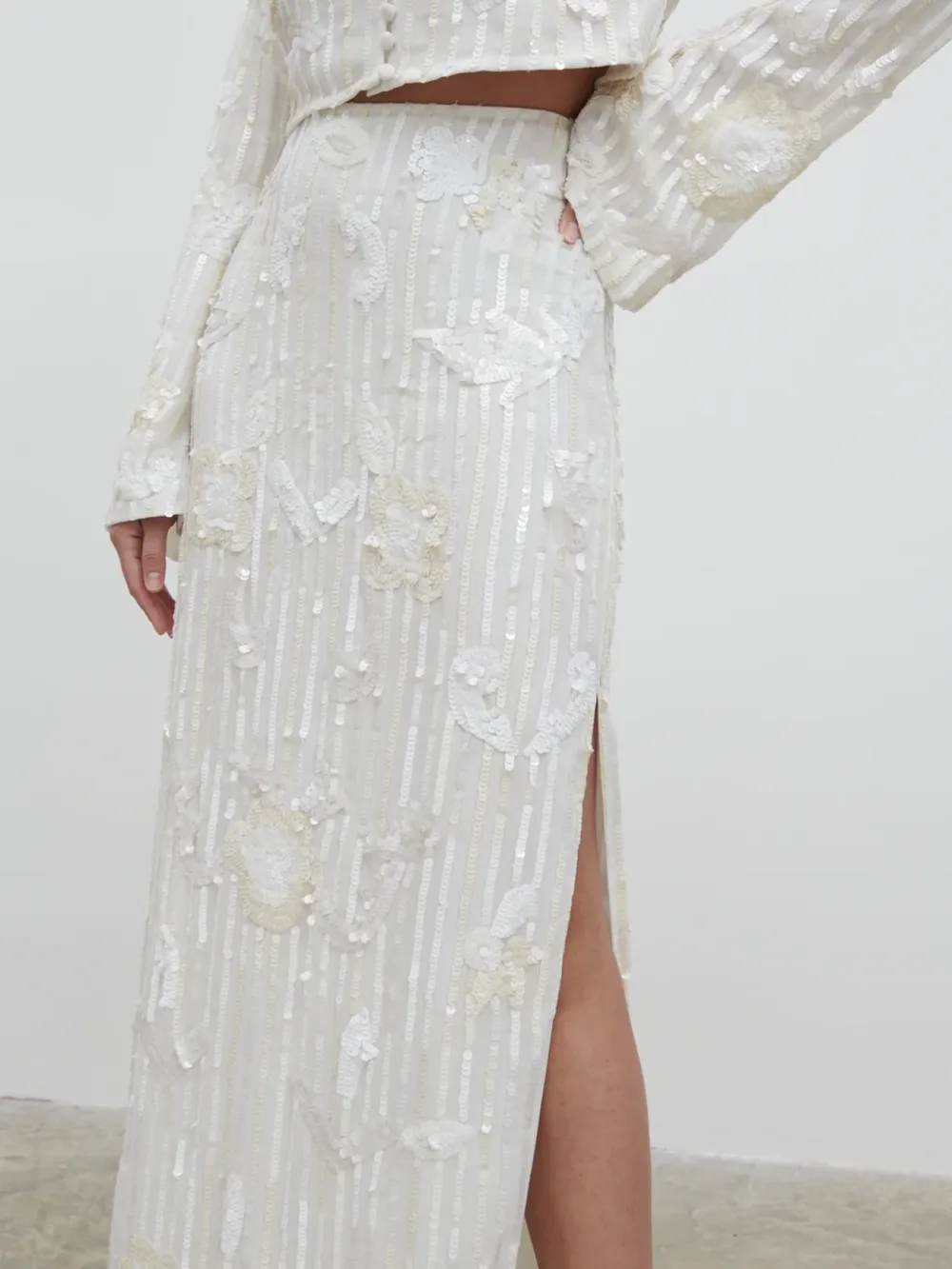 Sequin Maxi Skirt