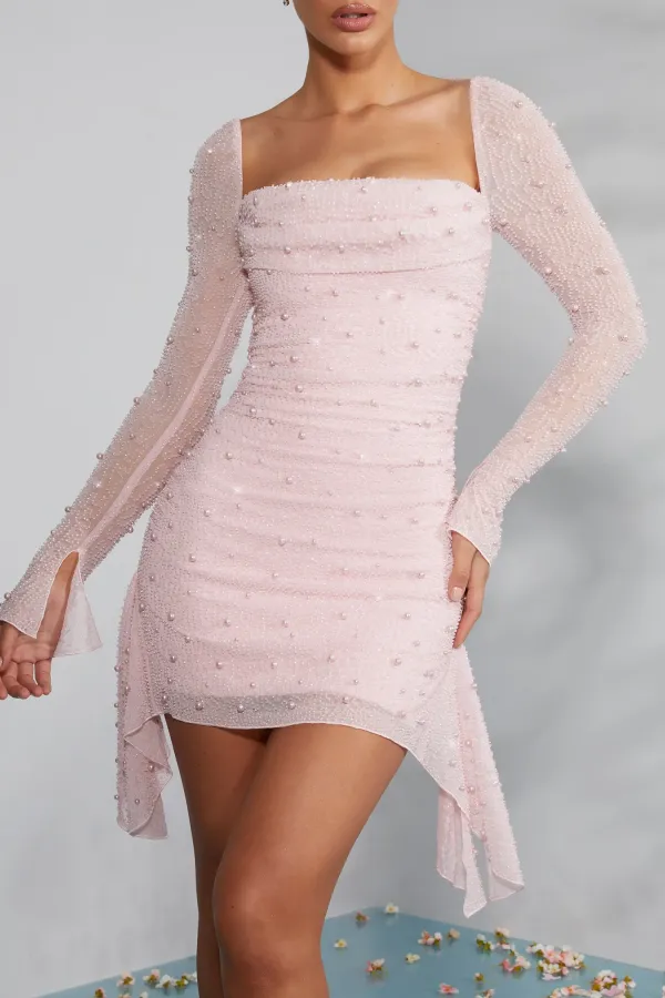 Designer Ruffled A-line Dress