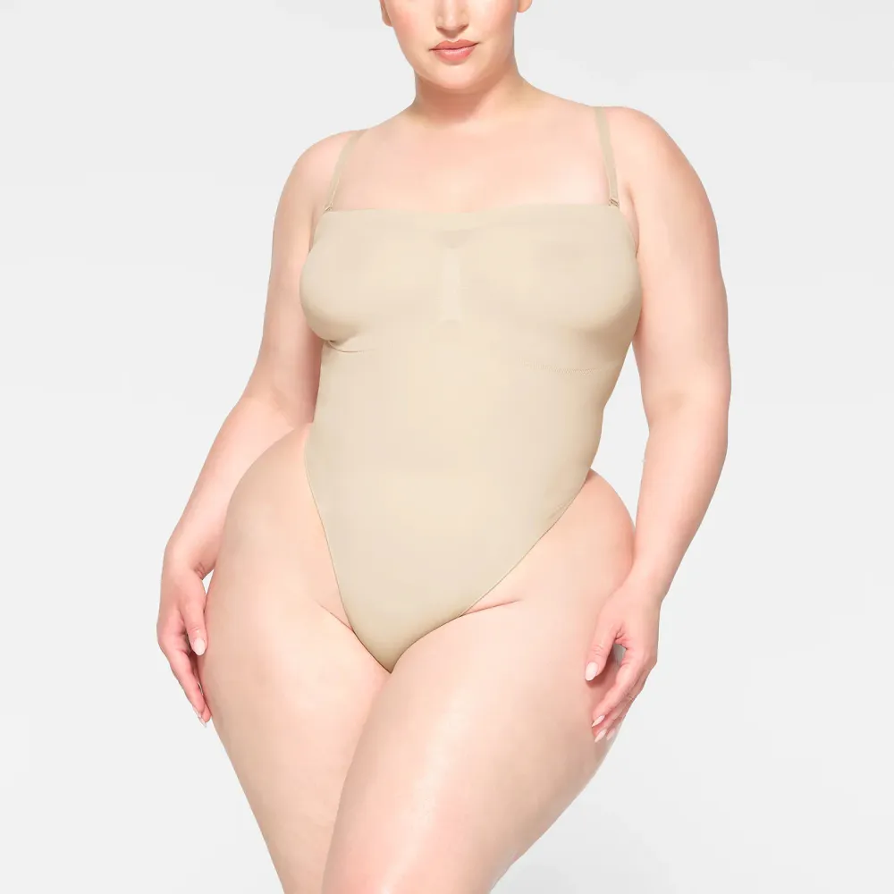 Strapless Thong Bodysuit