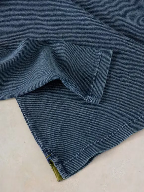 Casual Style Long Sleeve Ribbed Tee