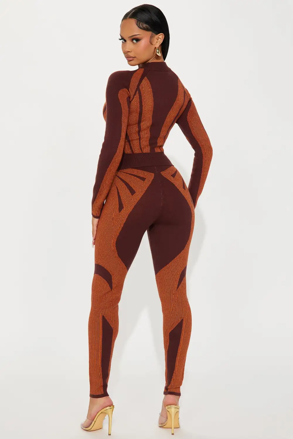 Ava Sweater Legging Set - Cognac