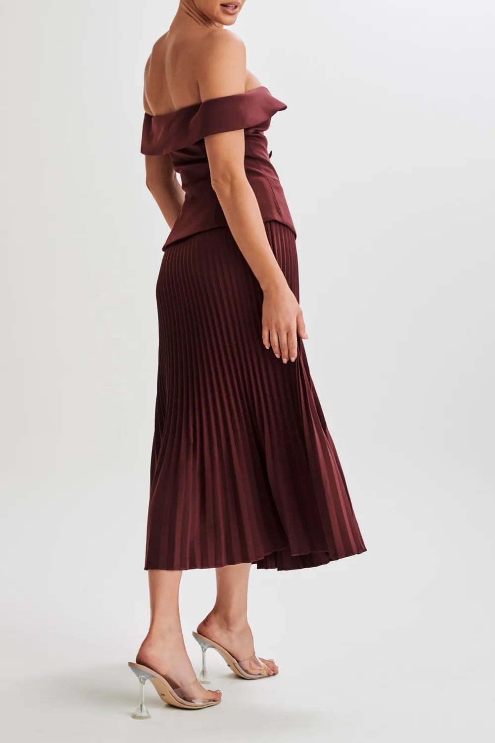 Strapless Suiting Top