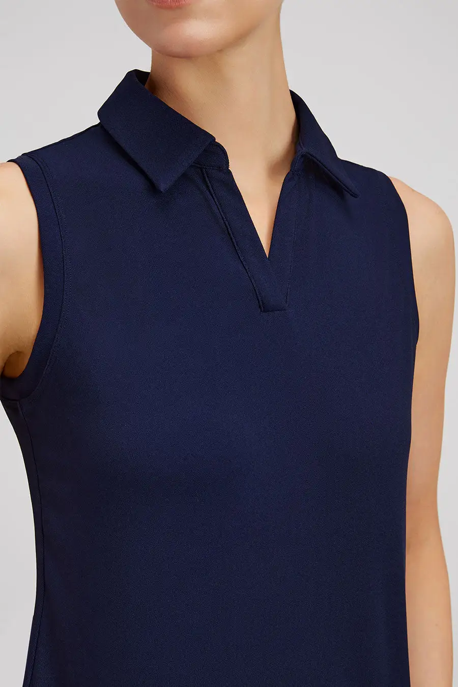 Classic Fit Sleeveless Polo Shirt