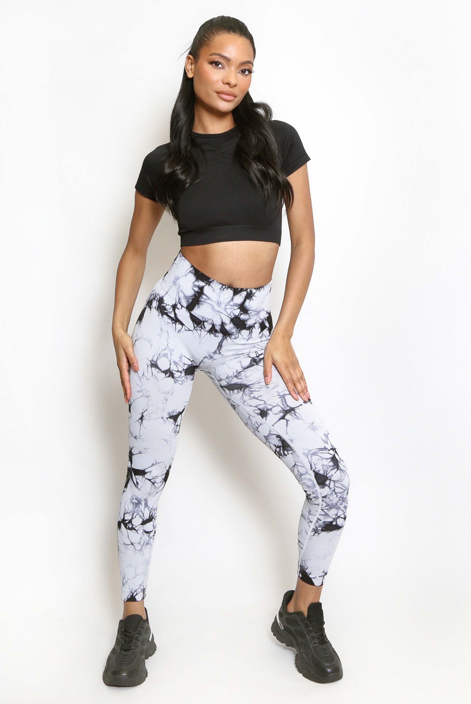 Tie Dye Print Bum Sculpt Leggings - Cecilia