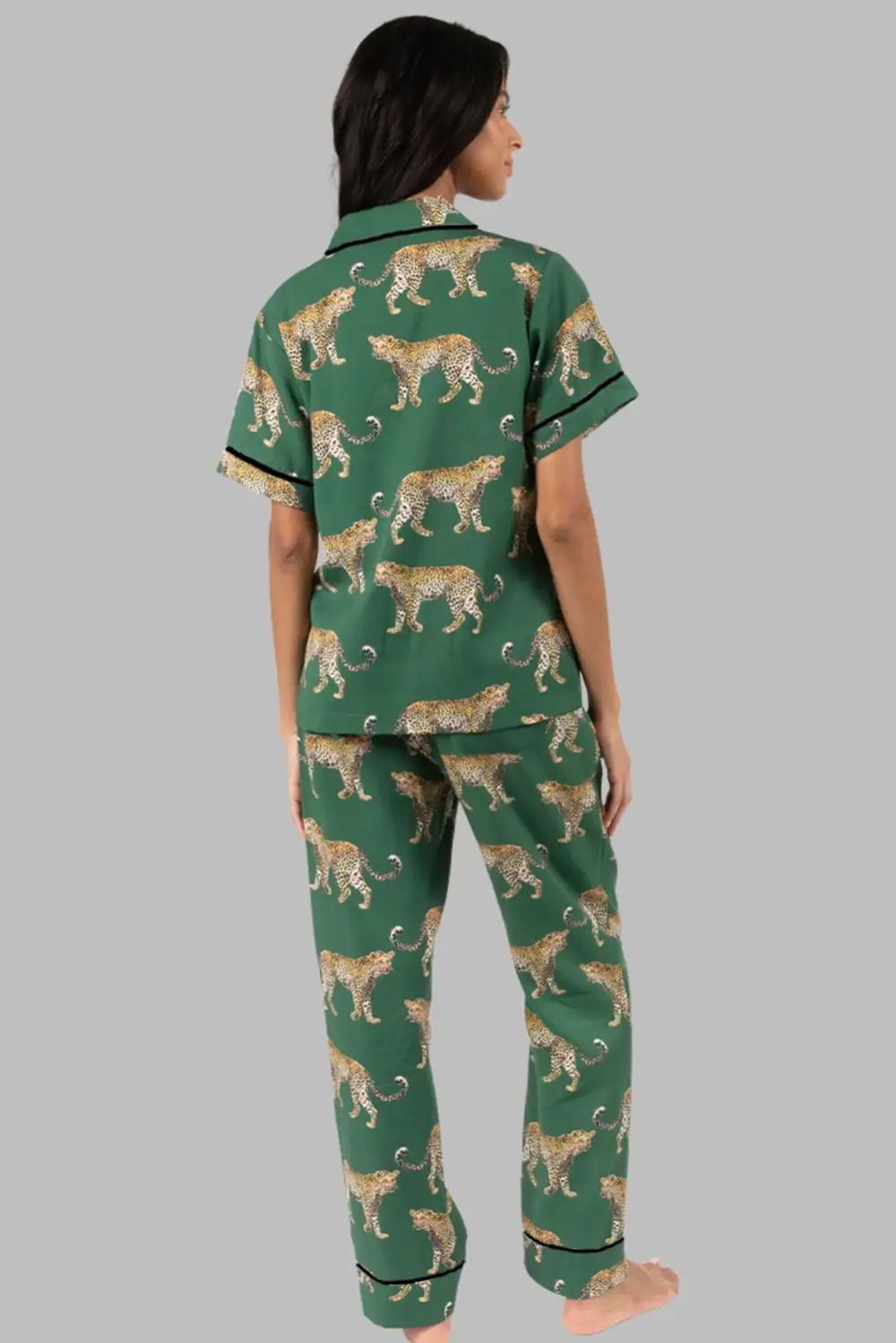 Cheetah Print Short Pajama Set