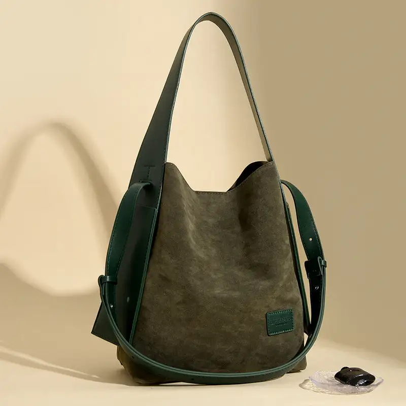 Commuter Suede Tote Bag