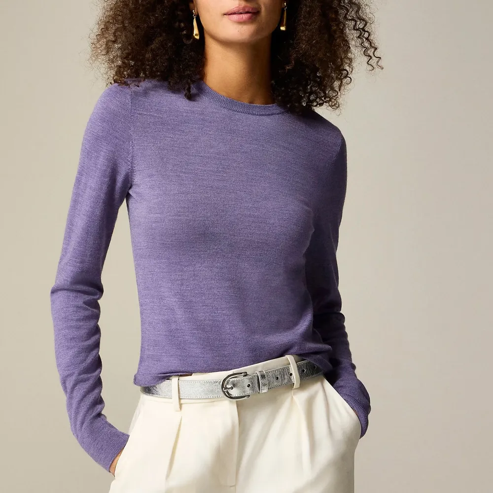 Ribbed Cashmere Cropped Crewneck Sweaters