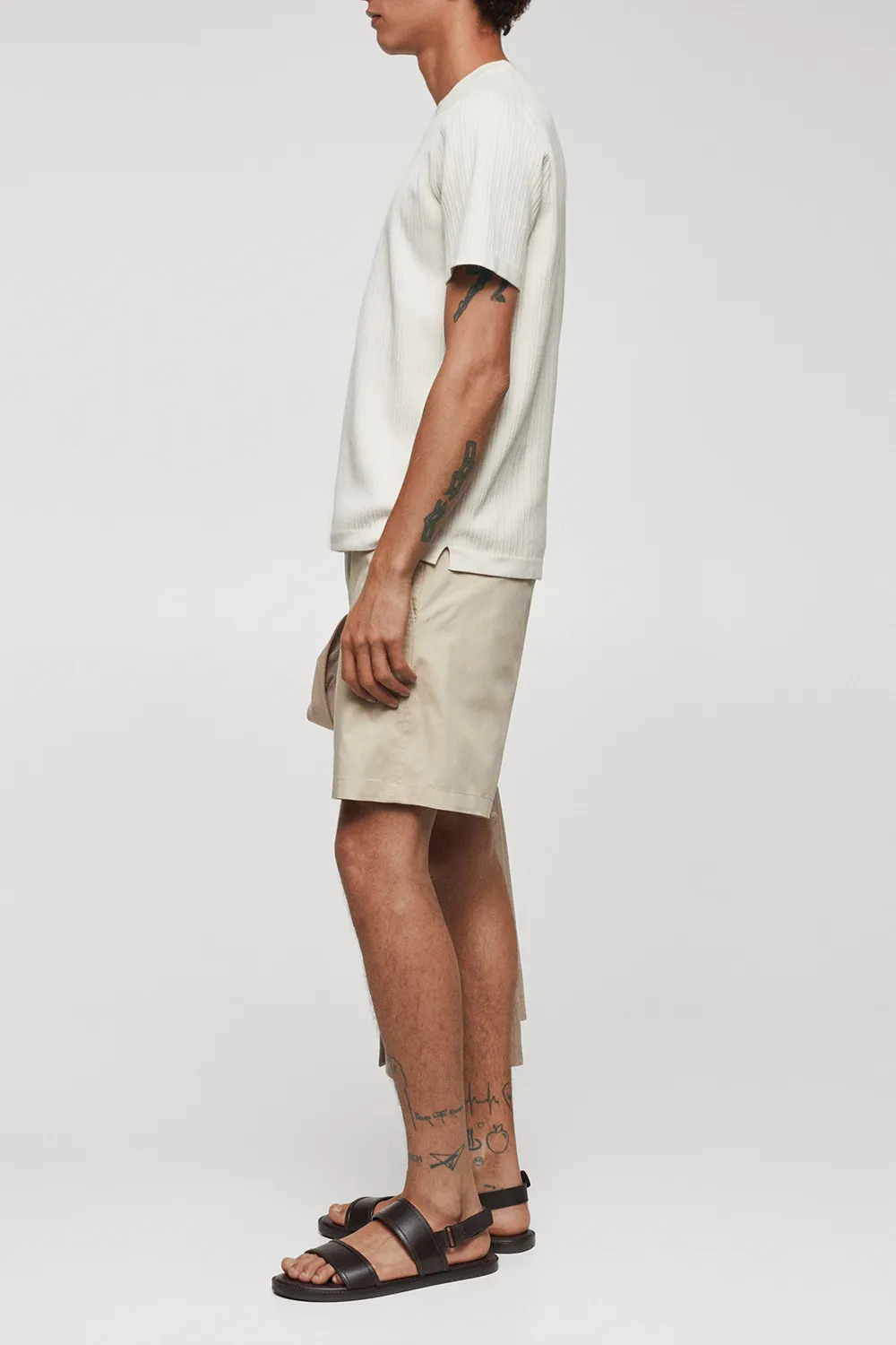 Slim Fit Cotton Shorts