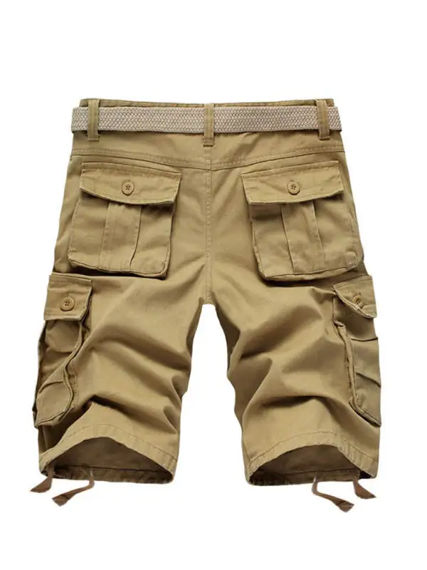 Straight Leg Relaxed Utility Shorts Clean Line