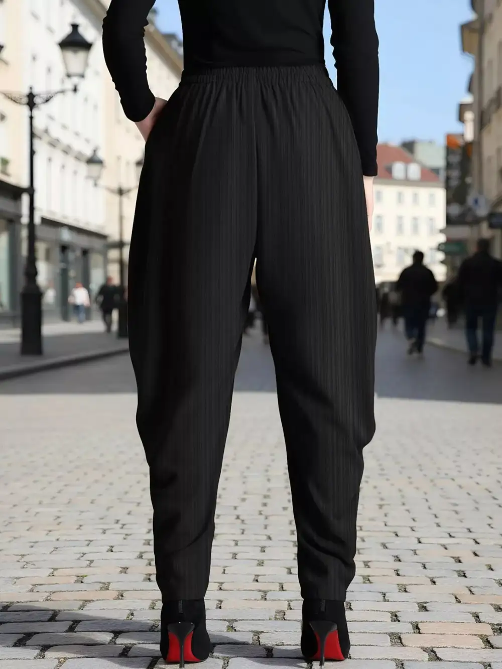 Elastic Waist Causal Pants
