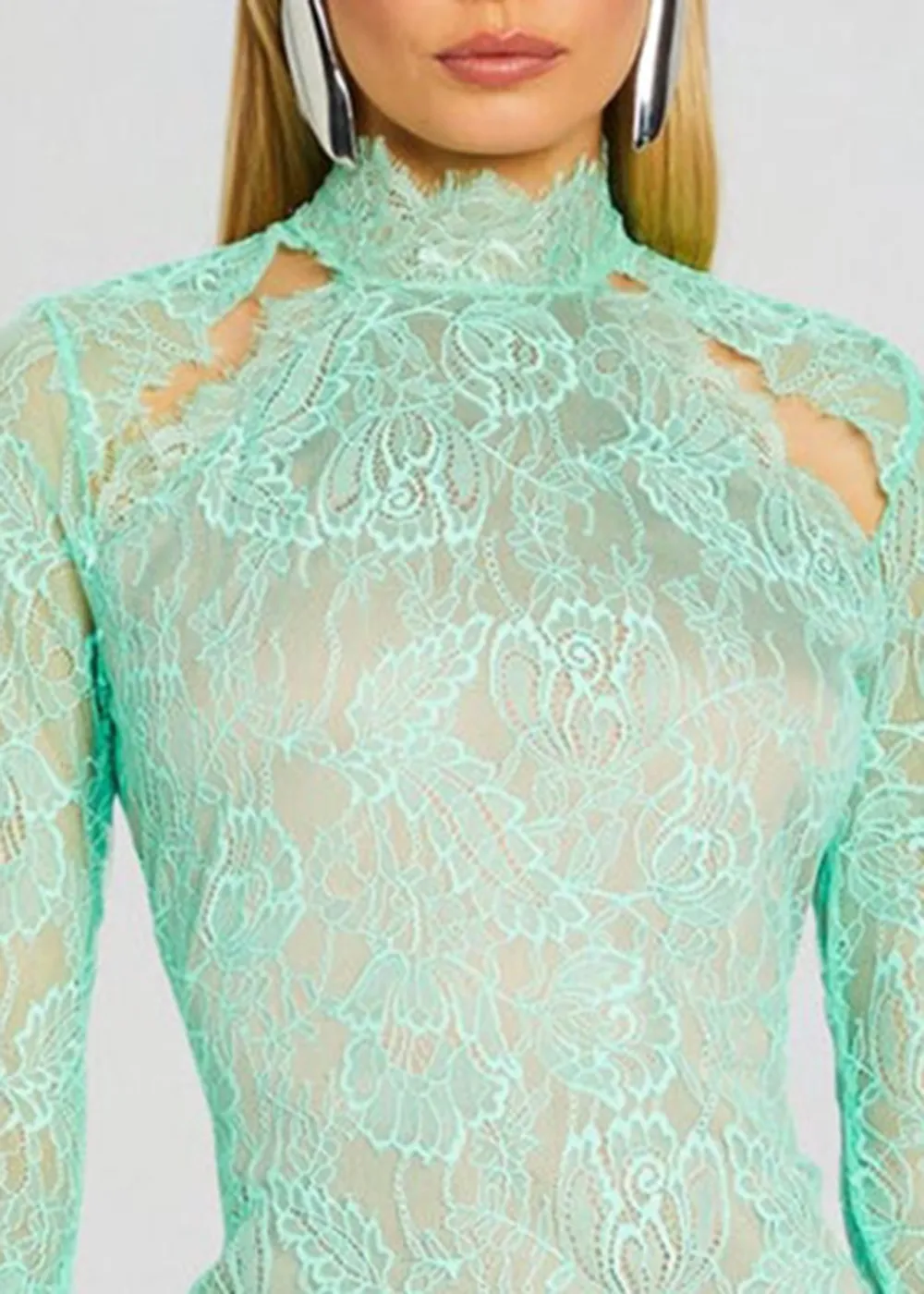 Lace Long Sleeve Dress
