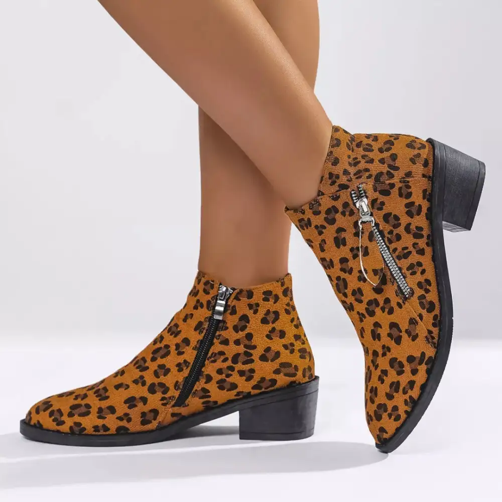 Block Heel Ankle Boots
