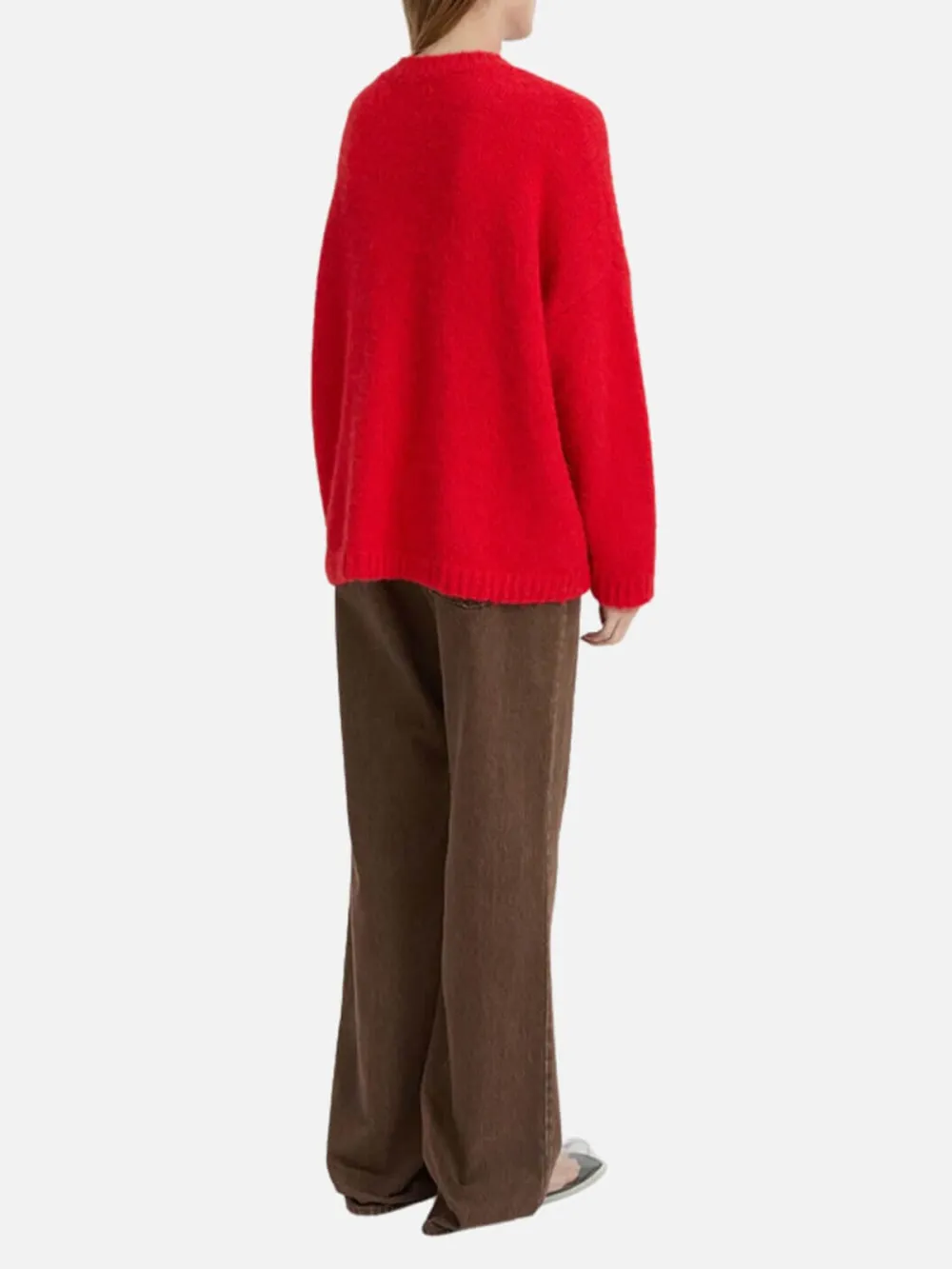 Crew Neck Drop Shoulder Sweater