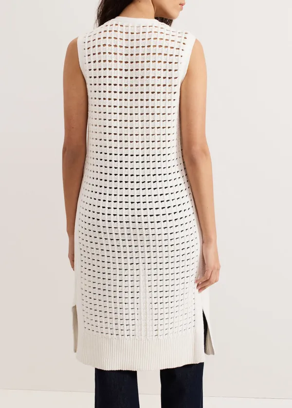 Knitted Open-Work Women's Top
