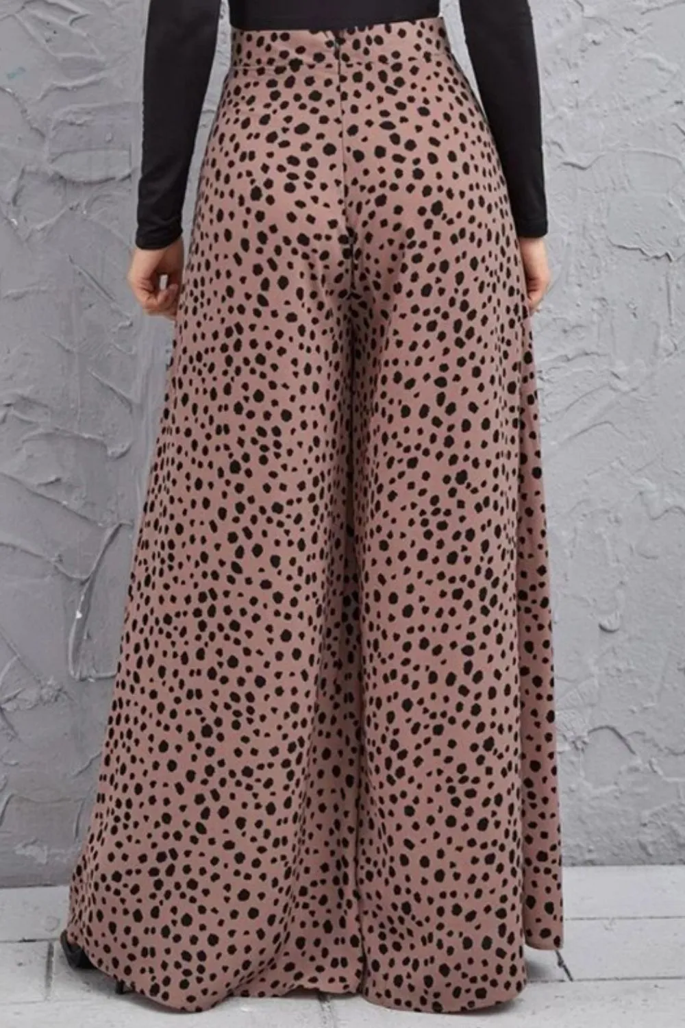 Relaxed High Waist Printed Bottoms