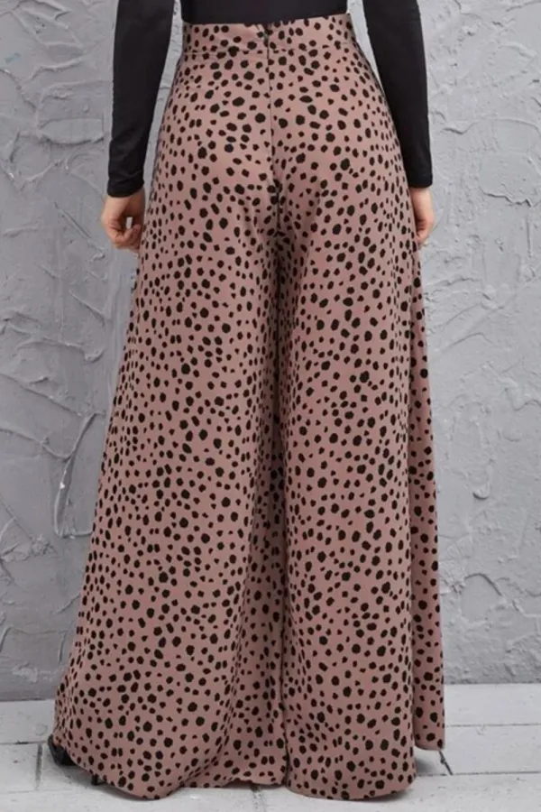 Relaxed High Waist Printed Bottoms