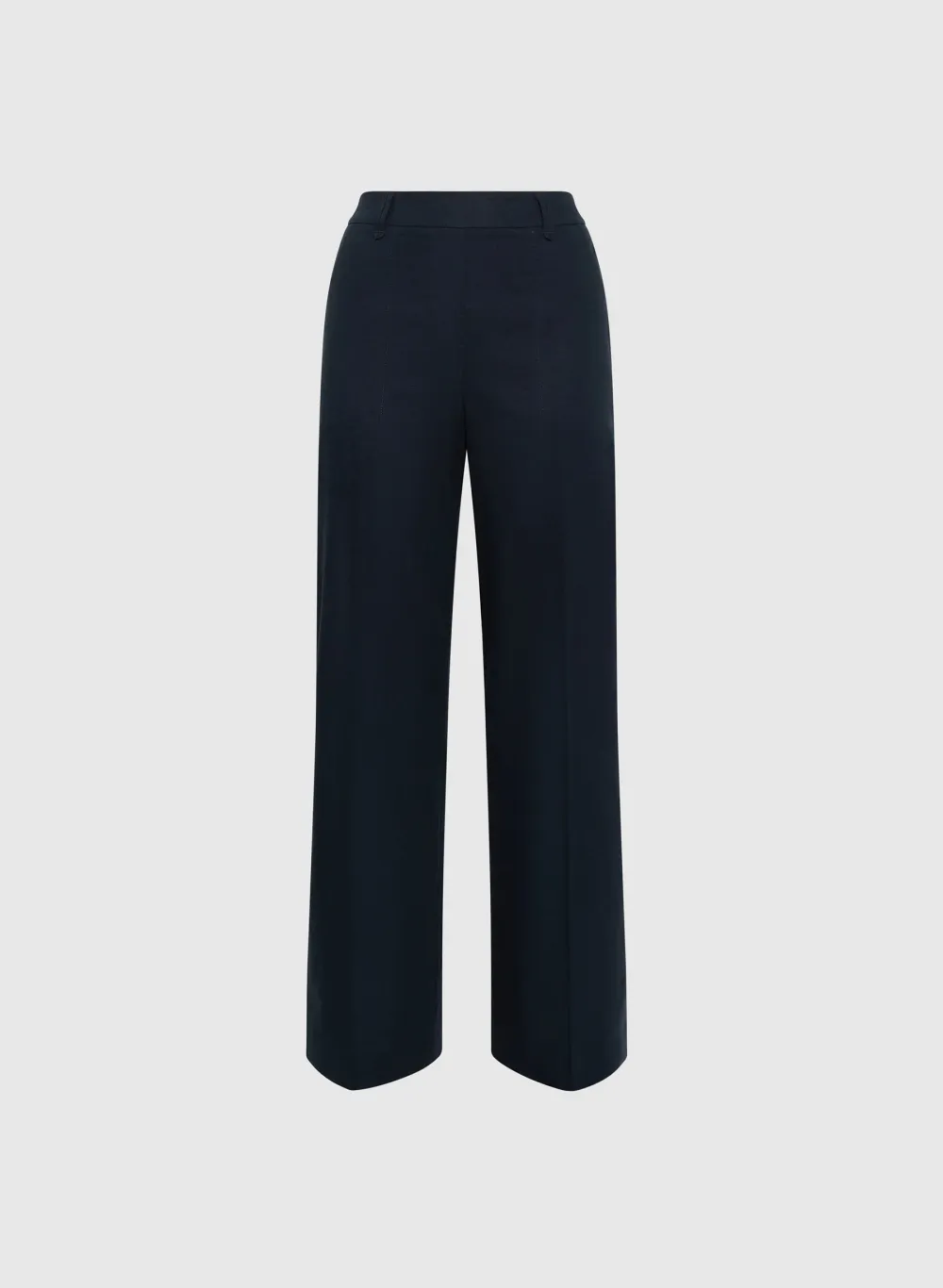 Solid Color Buttoned Pants