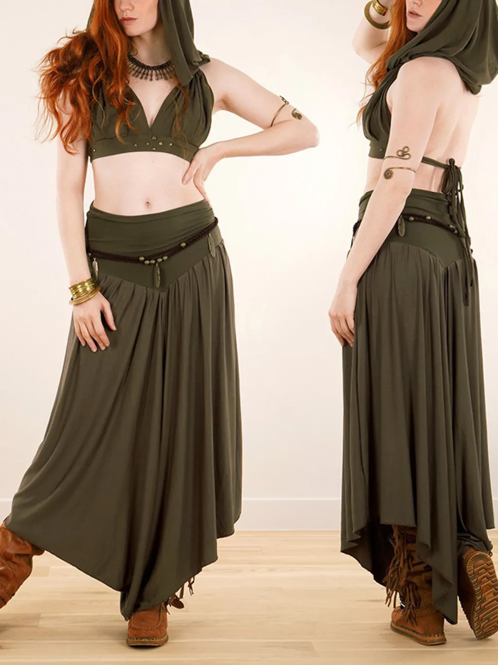 Skirted Harem Pant 2in1 Dress