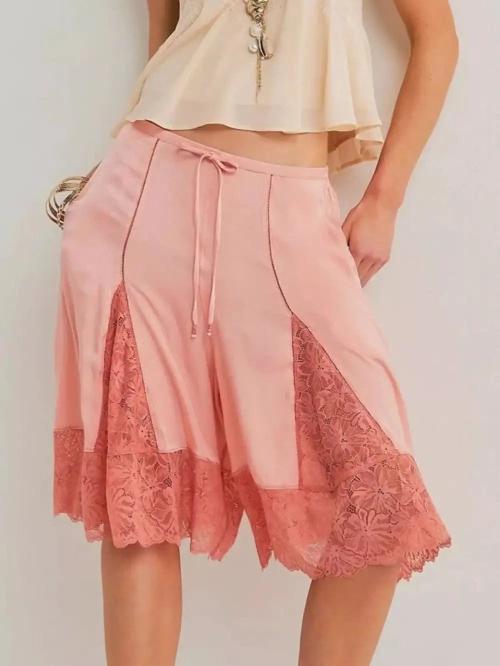 Lace Detail Shorts