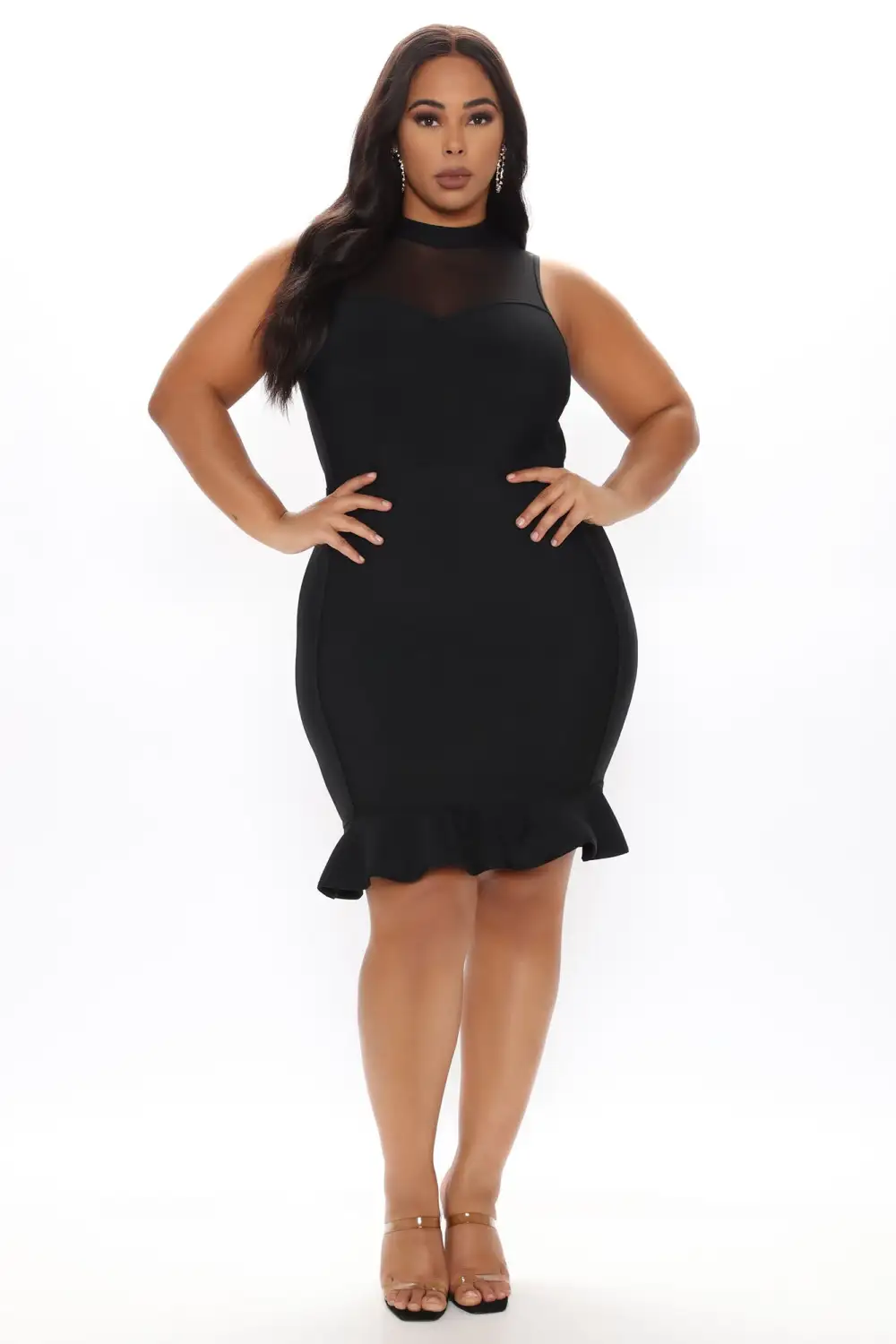 On A Special Occasion Bandage Midi Dress - Black