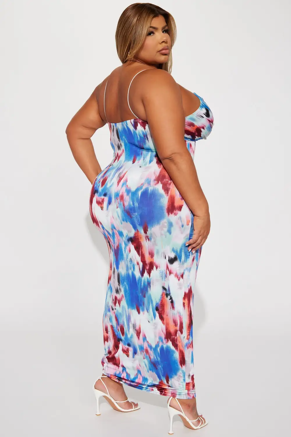 Spring Ready Maxi Dress - Blue/combo