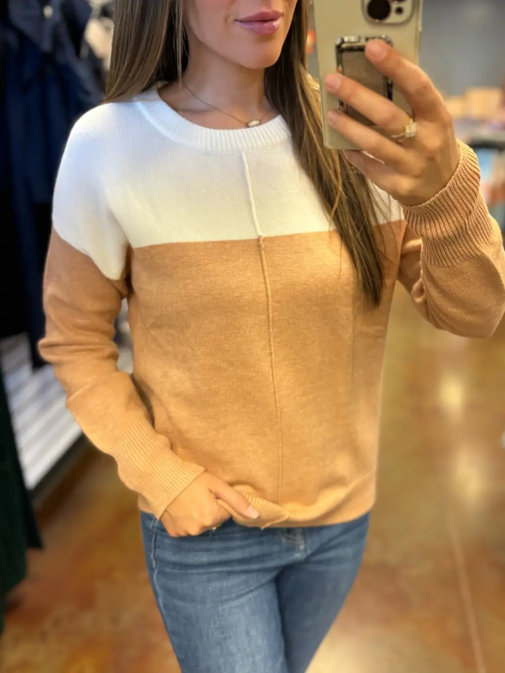 Scenic Drive Color Block Sweater