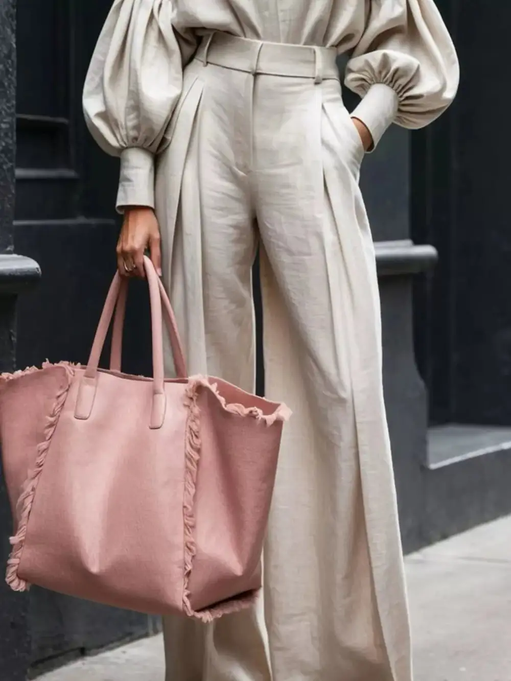 Wide Leg Lantern Jumpsuit