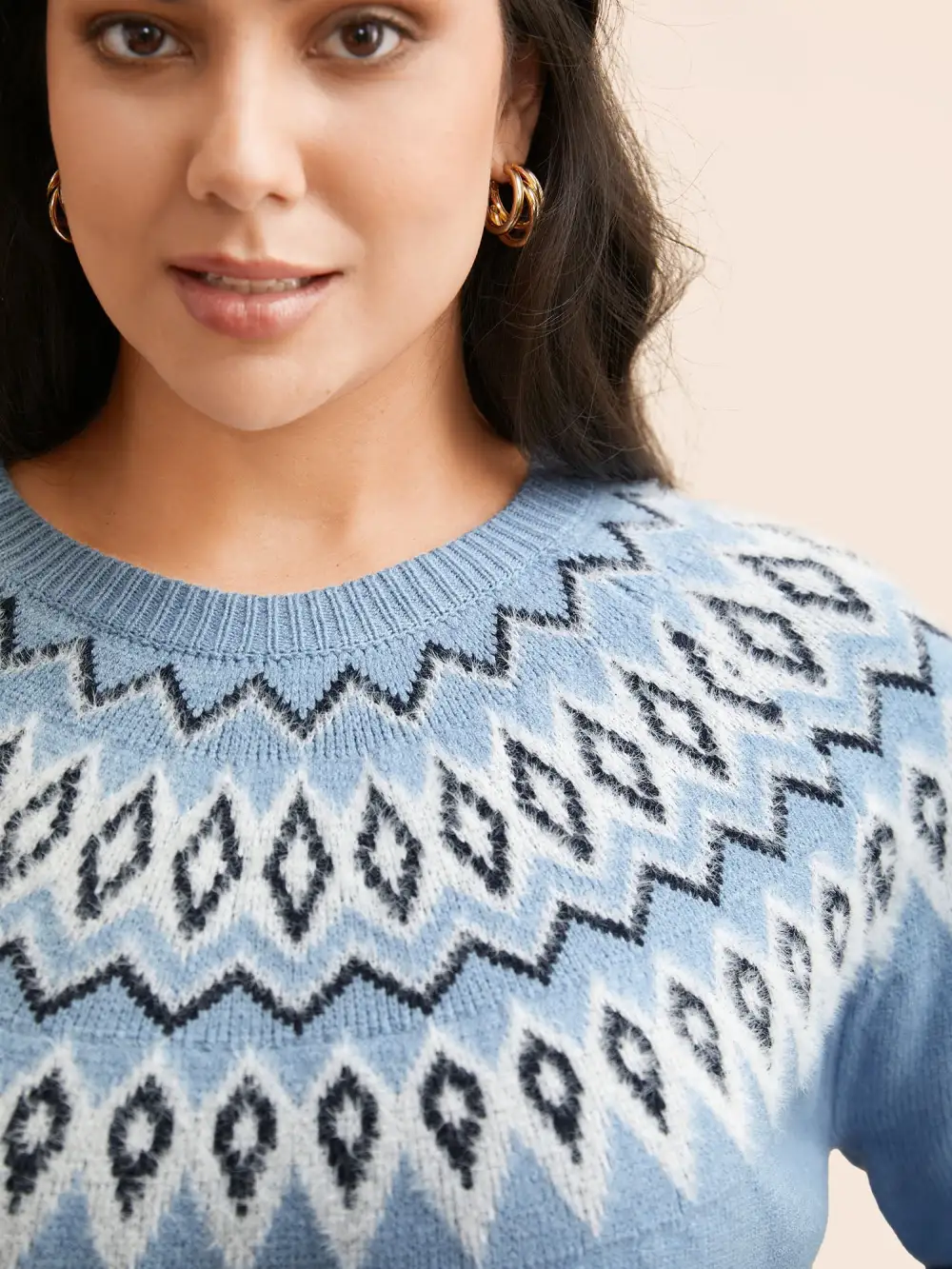 Supersoft Essentials Boho Print Raglan Sleeve Pullover