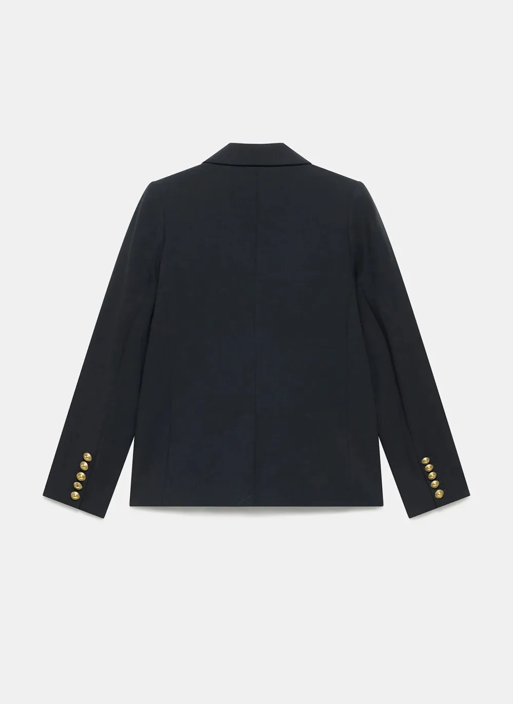 Casual Style Black Double Breasted Blazer