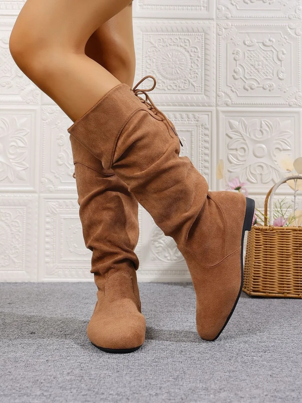 Fall/Winter Premium Pointed-Toe Hidden-Heel Knee-High Boots