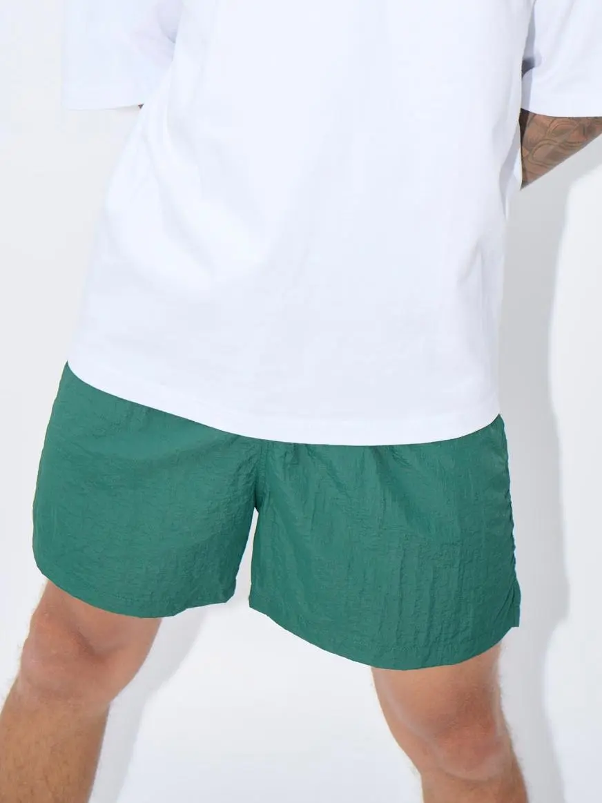 Casual And Comfortable Green  Shorts