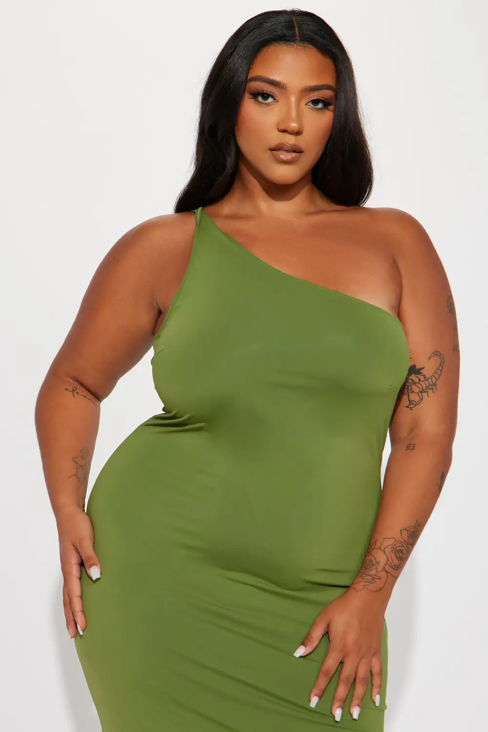 Gianna Sculpting Maxi Dress - Olive