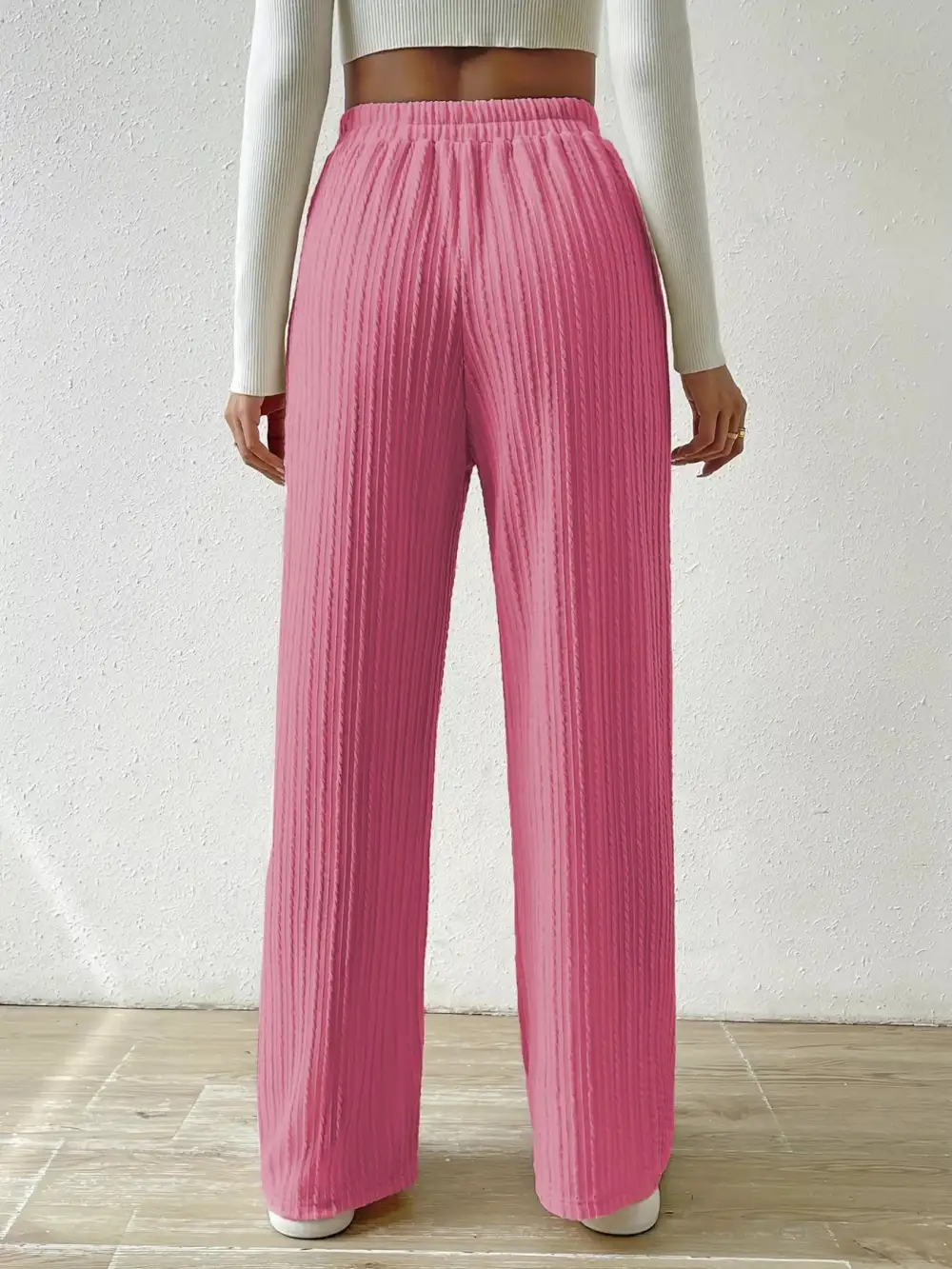 Weekend Drawstring Wide Leg Pants