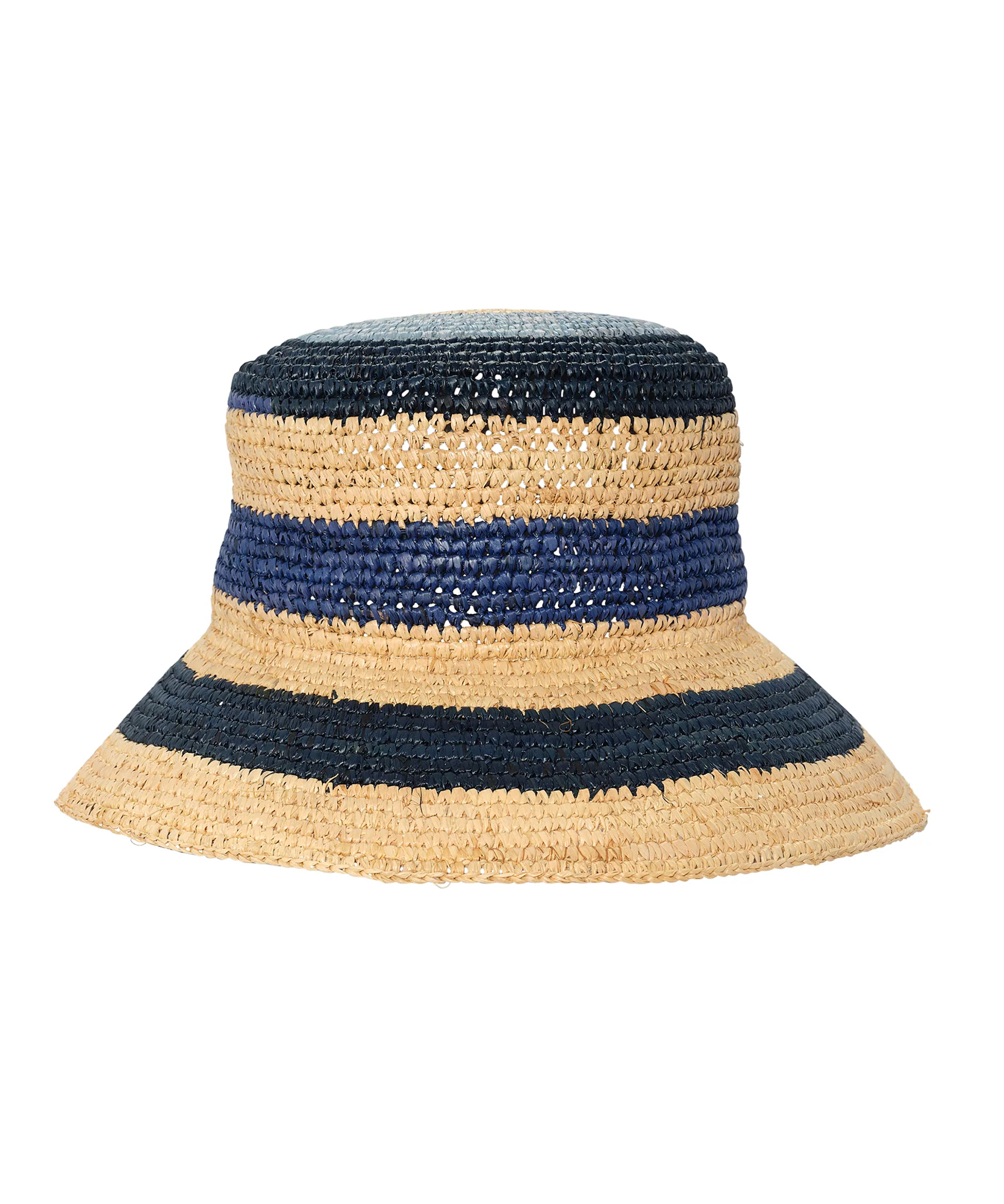 Casual Style Striped Raffia Straw Hat